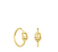 Tous - Pendientes De Aro Cortos Con Baño De Oro 18 Kt Sobre Plata Y Motivo Tous Manifesto - Dorado