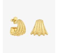 Tous - Pendientes De Aro Cortos Con Baño De Oro De 18 Kt Sobre Plata Tous Grain - Dorado