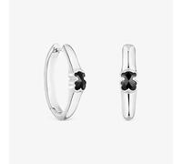 Tous - Pendientes De Aro De Plata Y Motivo Oso En Ónix 26 Mm Icon Color - Negro