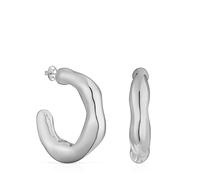 Tous - Pendientes De Aro Grandes De Plata Tabit - Plateado