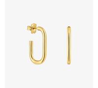 Tous - Pendientes De Aro Largos Con Baño De Oro 18 Kt Sobre Plata 25 Mm Basicos - Dorado