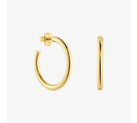 Tous - Pendientes De Aro Largos Con Baño De Oro 18 Kt Sobre Plata 28 Mm Basicos - Dorado