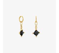 Tous - Pendientes De Aro Largos Con Baño De Oro 18 Kt Sobre Plata Y Ónix Color Black - Negro