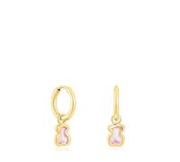 TOUS Pendientes de Aro para Mujer con Baño de Oro 18kt sobre Plata de Primera Ley, Colección Gregal