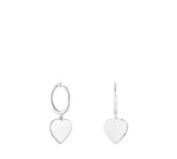 TOUS Pendientes de Aro para Mujer de Plata de Primera Ley y Motivo Corazón Colgante, Colección Motivos
