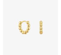Tous - Pendientes De Aro Pequeños Con Detalles Con Baño De Oro De 18 Kt Sobre Plata 10 Mm Gloss - Dorado
