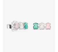 Tous - Pendientes De Plata Con Tres Osos Mini Color - Multi