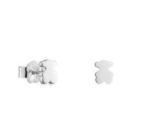 TOUS Pendientes de Plata de Primera Ley para Mujer con Oso de 6mm, Colección Icon Color