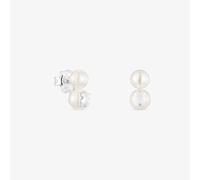 Tous - Pendientes Doble Perla Y Plata Icon Pearl - Blanco