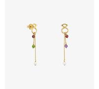 Tous - Pendientes Largos De Oro 9 Kt Y Gemas Tous Infinity - Multi