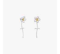 Tous - Pendientes Largos Flor Bicolor Daisy - Bicolor