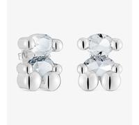 Tous - Pendientes Motivo Oso De Plata Y Cuarzo Cristal De Roca 23 Mm Color Bear - Transparente