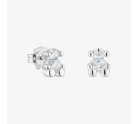Tous - Pendientes Motivo Oso De Plata Y Cuarzo Cristal De Roca 8 Mm Color Bear - Transparente