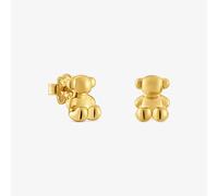 Tous - Pendientes Oso Con Baño De Oro 18 Kt Sobre Plata 10 Mm Bold Bear - Dorado