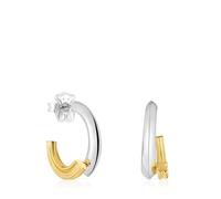 TOUS Pendientes para Mujer de Aro Bicolor con Motivo Oso, Colección Tous 1950