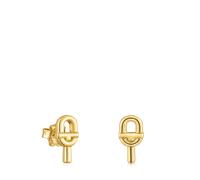 Tous - Pendientes Pequeños Con Baño De Oro 18 Kt Sobre Plata 14 Mm Tous Manifesto - Dorado