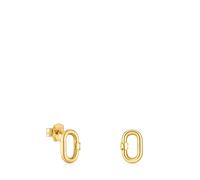 Tous - Pendientes Pequeños De Oro 10 Mm Hold Oval - Dorado