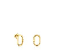 Tous - Pendientes Pequeños De Oro 12 Mm Hold Oval - Dorado