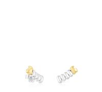 Tous - Pendientes Trepadores Bicolor Virtual Garden - Plateado