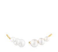 Tous - Pendientes Trepadores De Oro Y Perlas Cultivadas Sweet Dolls - Blanco