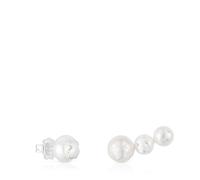 Tous - Pendientes Triple Perla Y Plata Icon Pearl - Blanco
