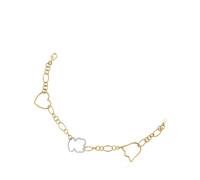 Tous - Pulsera Cadena Bicolor Con Motivos New Silueta - Bicolor