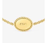 Tous - Pulsera Cadena Con Baño De Oro 18 Kt Sobre Plata Placa Tous Mom - Dorado