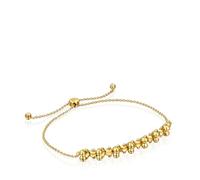 TOUS Pulsera cadena con baño de oro 18 kt sobre plata y detalle, Para Mujer, Colección Bold Bear