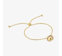 Tous - Pulsera Cadena Corazón Con Baño De Oro 18 Kt Sobre Plata Y Rodolita Lligat - Dorado