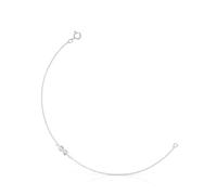 TOUS Pulsera Cadena para Mujer de Plata de Primera Ley y Motivo Infinito, 17.5cm de Largo, Colección Motivos