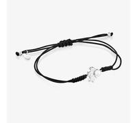 Tous - Pulsera De Plata Con Perla Y Cordón Negro Nocturne - Negro