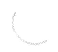 TOUS Pulsera de Plata de Primera Ley para Mujer con Motivo de Osos en Carrusel 0,8cm, 19 cm de Largo, Clásica y Elegante, Colección Carrusel