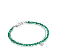 Tous - Pulsera De Plata Y Calcedonia Verde Tratada Bold Bear - Verde