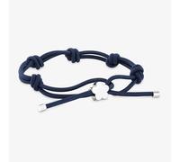 Tous - Pulsera Elástica Azul Y Flor De Plata Sweet Dolls - Negro