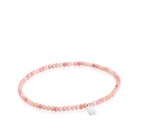 Tous - Pulsera Elástica Con Ópalo Rosa Y Oso De Plata Tous Motivos - Rosa