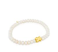 Tous - Pulsera Elástica En Oro Amarillo Y Perlas Cultivadas Sweet Dolls - Dorado