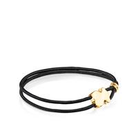 Tous - Pulsera Elástica Negra Sweet Dolls - Dorado