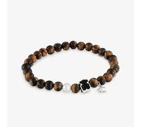 Tous - Pulsera Elástica Oso Con Ojo De Tigre Tous Eureka - Marrón