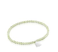 Tous - Pulsera Elástica Con Peridoto Y Tulipán De Plata Tous Motivos - Verde