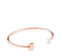 Tous - Pulsera Esclava Con Baño De Oro Rosa 18 Kt Sobre Plata Y Perla Cultivada De Agua Dulce Sweet Dolls - Blanco