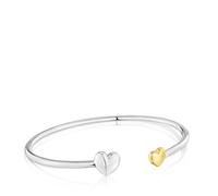 TOUS Pulsera Esclava para Mujer con Motivo de Corazón Bicolor, Colección My Other Half