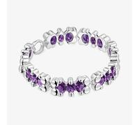 Tous - Pulsera Motivos Oso De Plata Y Zafiros Lila Creados En Laboratorio Color Bear Lgg - Lila