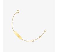 Tous - Pulsera Placa De Oro Y Perlas Cultivadas Tous Baby - Blanco