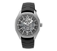 Tous - Reloj Analógico Automático Con Caja De Titanio Y Brazalete De Caucho Negro Tous Now - Gris