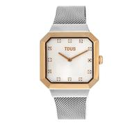 Tous - Reloj Analógico Con Acero Iprg Rosa Y Brazalete De Acero Karat Squared - Plateado - Dorado Rosado