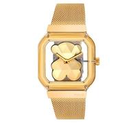 TOUS Reloj analógico con Brazalete de Acero D-Bear Party (Dorado)