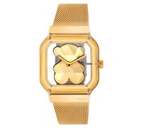 TOUS Reloj analógico con Brazalete de Acero D-Bear Party (Dorado)