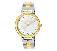 TOUS Reloj Analógico con Brazalete de Acero Dorado para Mujer, Diámetro 36 mm y Esfera de Metal, Funciones: Hora y Minutos, Impermeable a 3 ATM, Colección S-Band