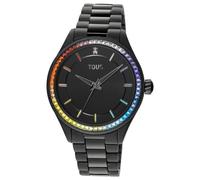 Reloj analógico con Brazalete de Acero IP Dorado T-Shine