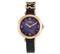 Tous - Reloj Analógico Con Brazalete De Acero Ip Negro Y Acero Iprg Rosa Icon Charms - U
